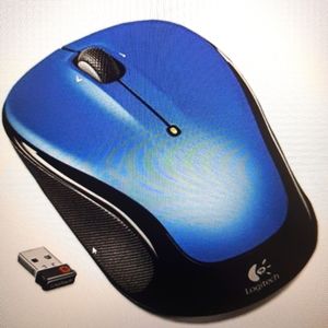 Logitech M325 Wireless Mouse- USB Unifying Receiver - New Blue
